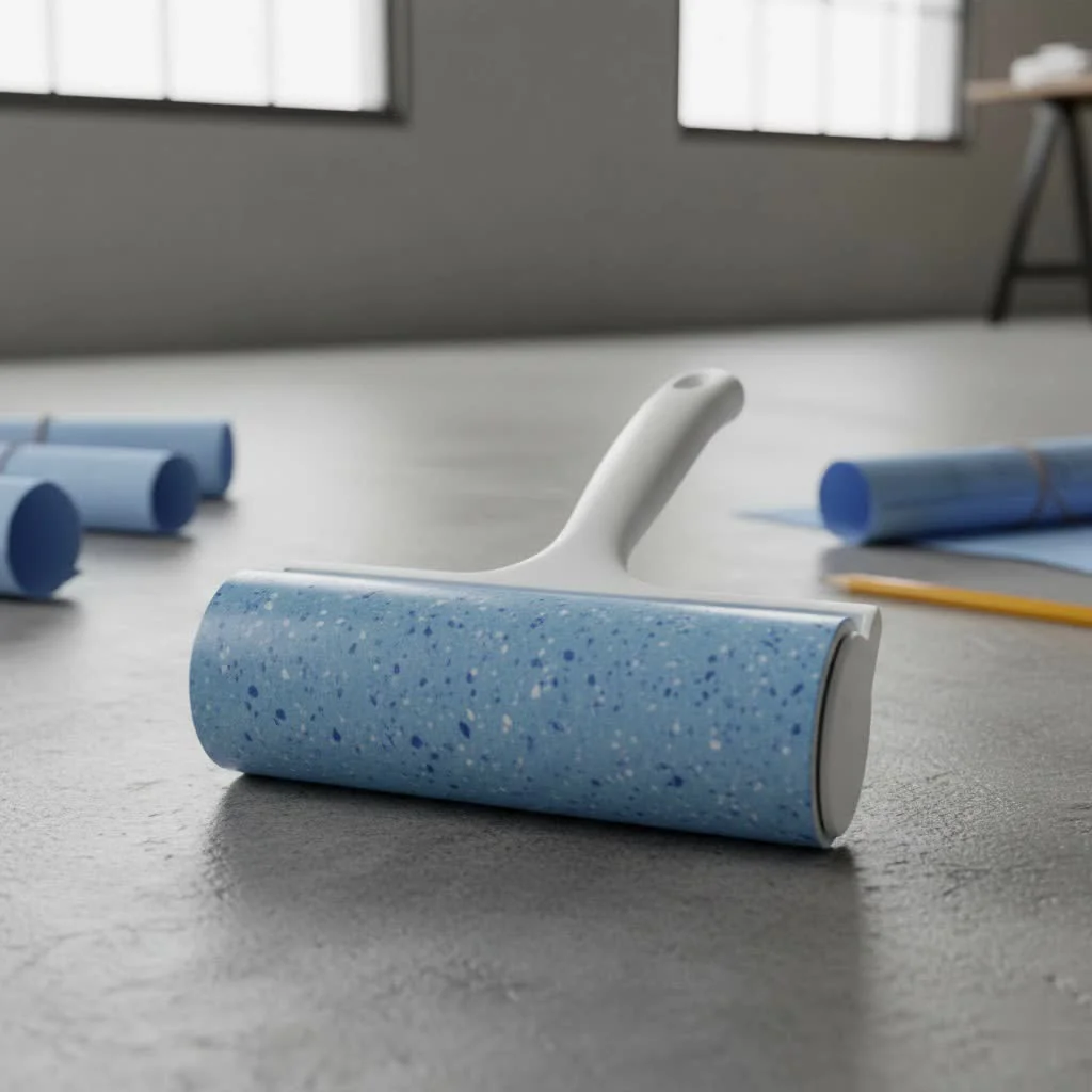 Reusable lint roller cleaning fabric